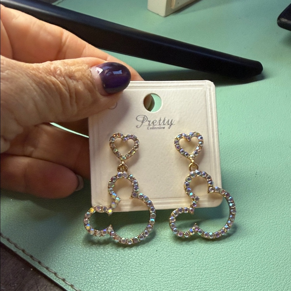 Crystal Heart Earrings